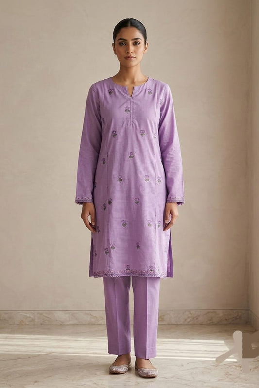 Zellbury Stitched Embroidered Lawn ST 2pc