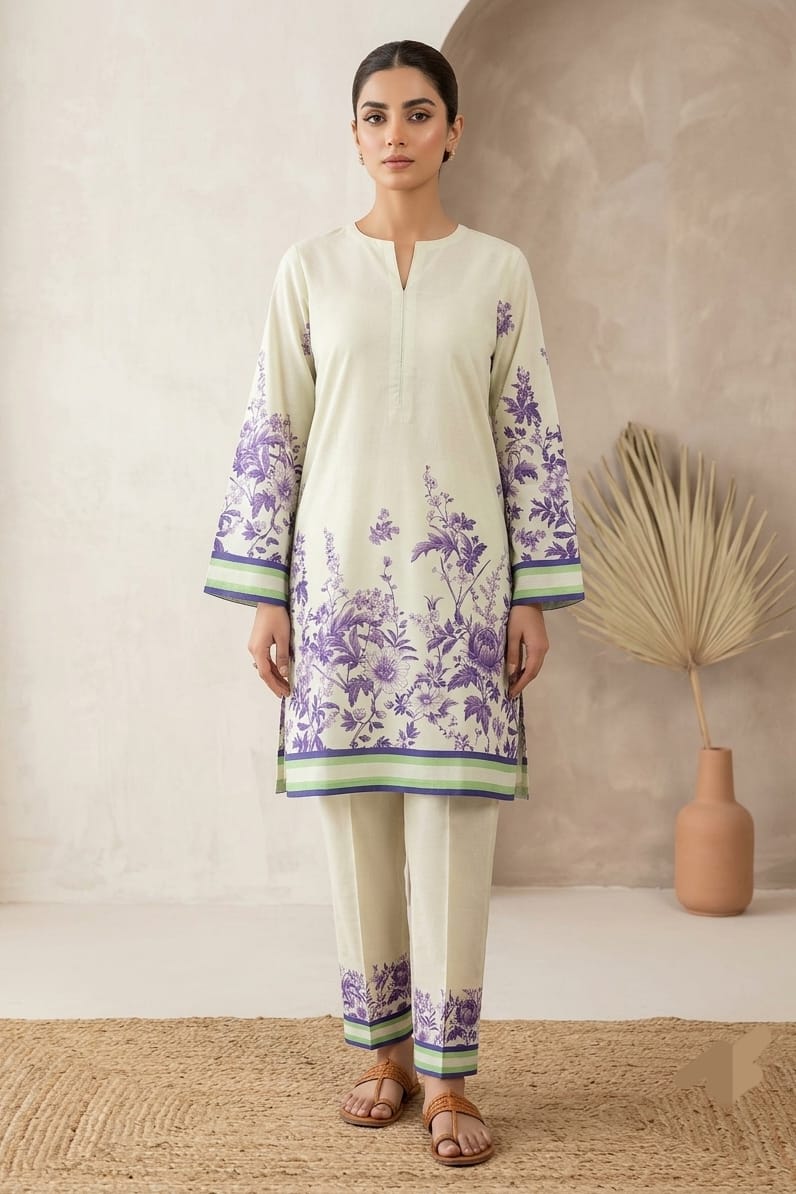 Zellbury Stitched Printed Lawn Shirt