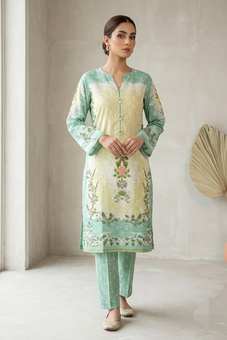 Zellbury Stitched Printed Lawn Shirt