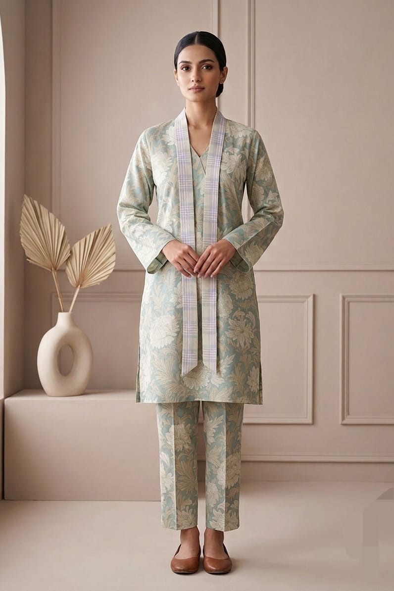 Zellbury Stitched Printed Lawn Shirt