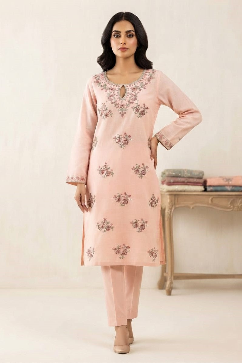 Designer Unstitched Embroidered ST Lawn 2pc