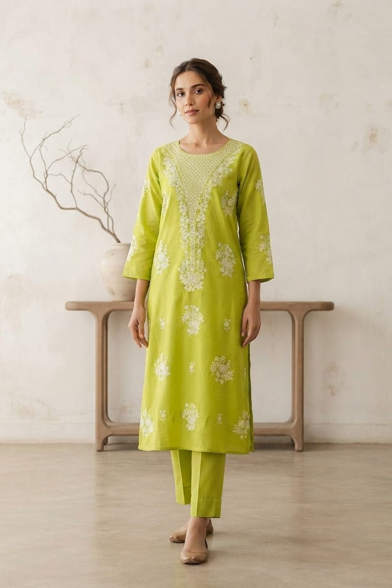 Designer Unstitched Embroidered ST Lawn 2pc