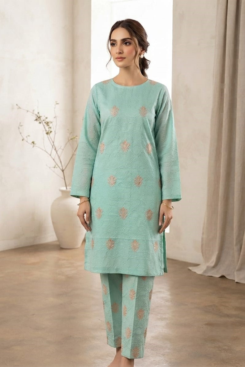 Designer Unstitched Embroidered ST Lawn 2pc