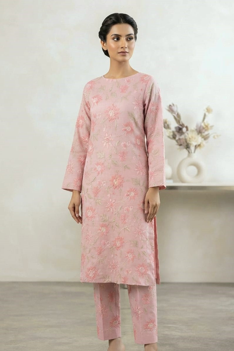 Designer Unstitched Embroidered ST Lawn 2pc