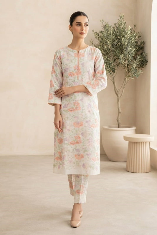 Designer Unstitched Embroidered ST Lawn 2pc
