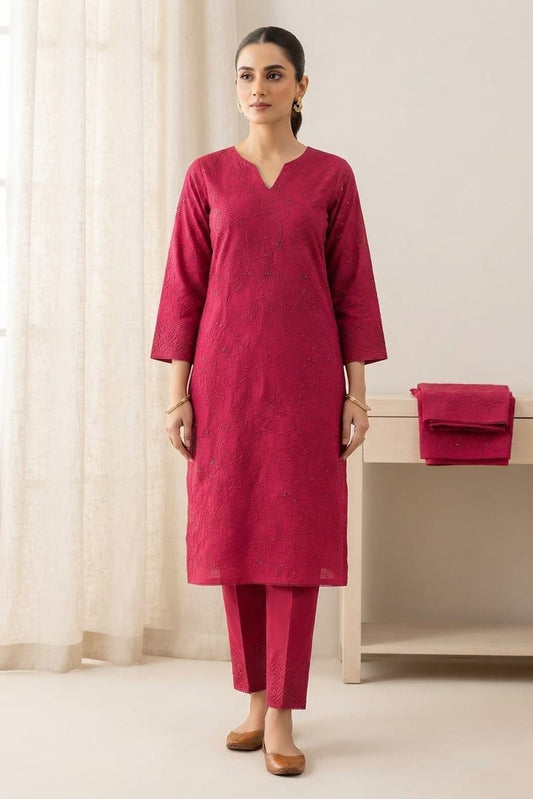 Designer Unstitched Embroidered ST Lawn 2pc