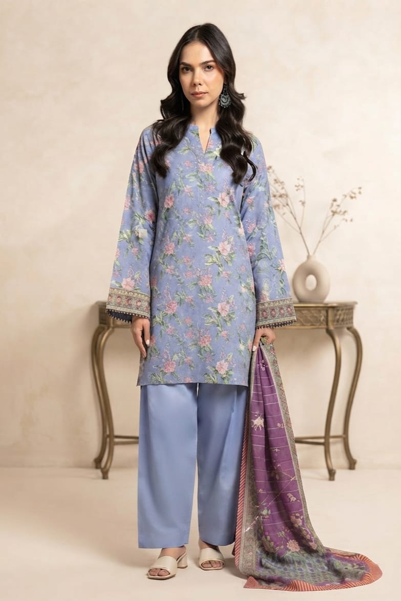 Khaadi Unstitched Printed Cambric 3pc