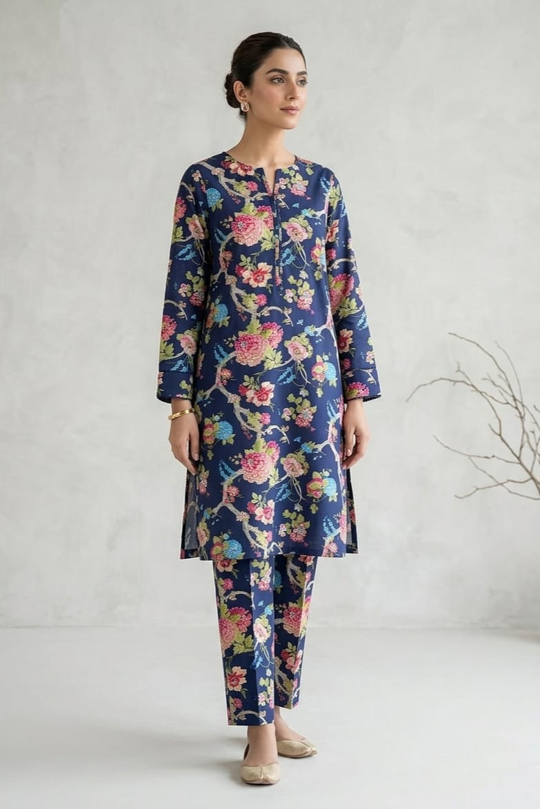 Mix Brand Unstitched Printed Lawn Allover ST 2pc