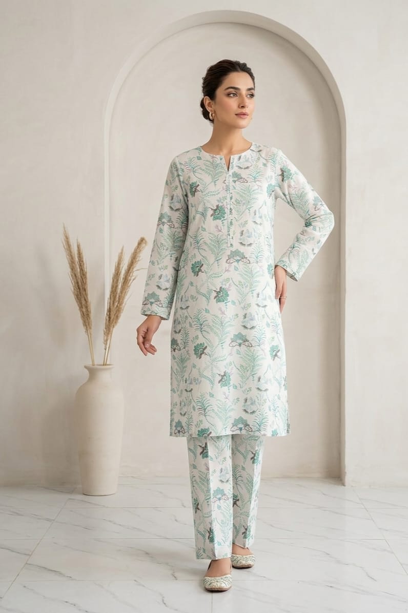 Mix Brand Unstitched Printed Lawn Allover ST 2pc