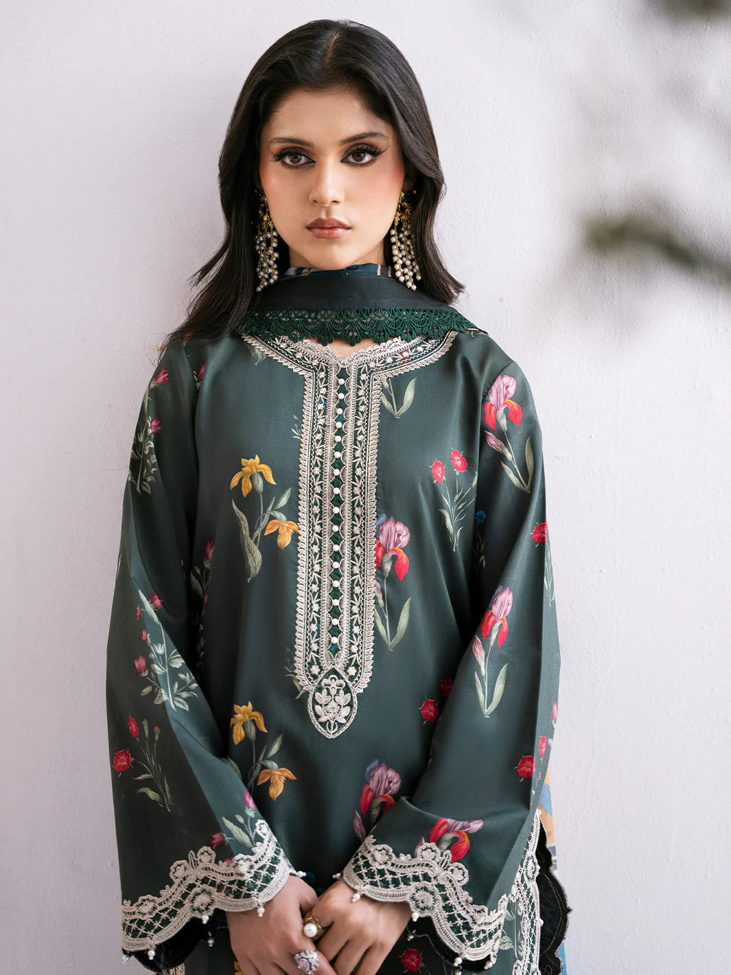 Bin Ilyas Luxury Embroidered Viscose Noura 3pc