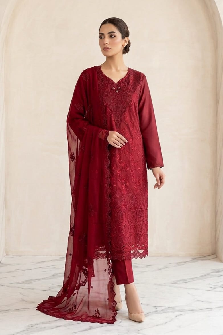 Tawakal Unstitched Embroidered Lawn 3pc