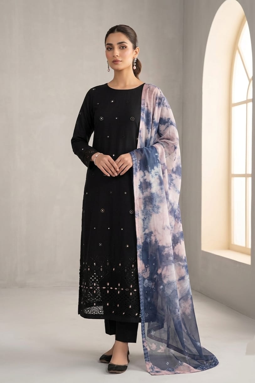 Tawakal Unstitched Embroidered Lawn 3pc