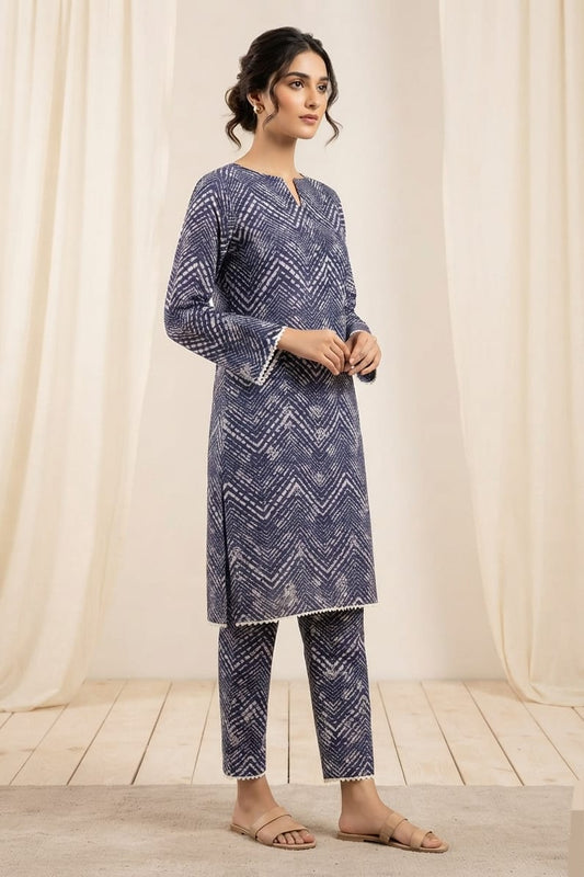 Bin Saeed Stitched Printed Lawn ST 2pc