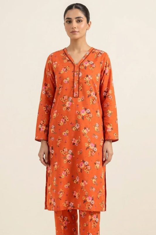 Bin Saeed Stitched Printed Lawn ST 2pc