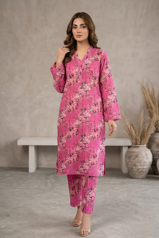 Bin Saeed Stitched Printed Lawn ST 2pc