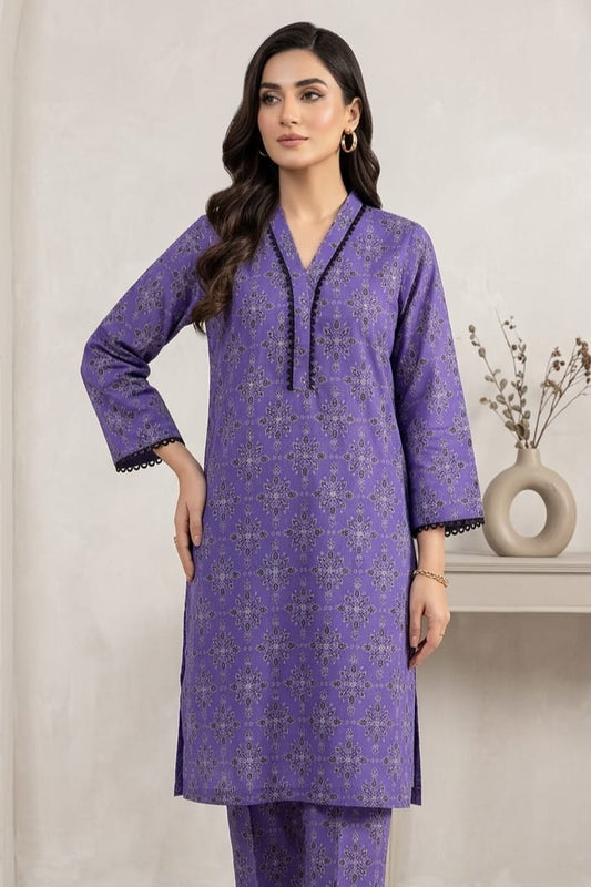 Bin Saeed Stitched Printed Lawn ST 2pc