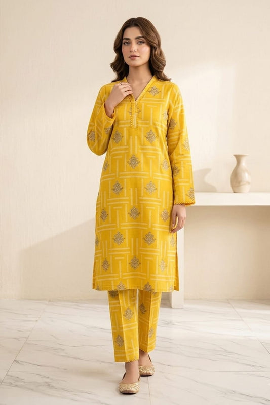 Bin Saeed Stitched Printed Lawn ST 2pc