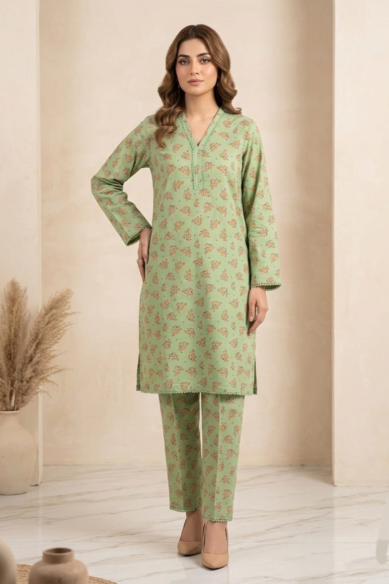Bin Saeed Stitched Printed Lawn ST 2pc