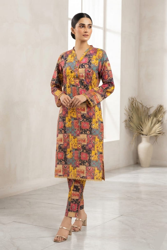 Bin Saeed Stitched Printed Lawn ST 2pc