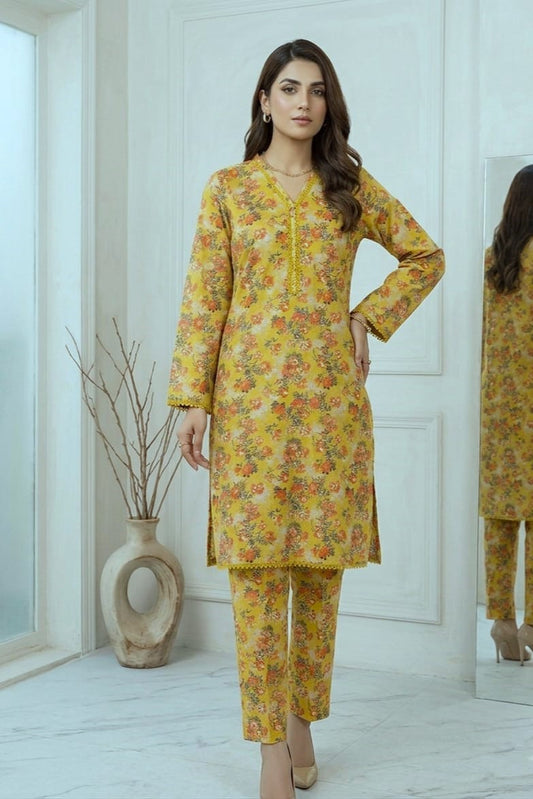 Khaadi Stitched Printed Lawn Allover ST 2pc