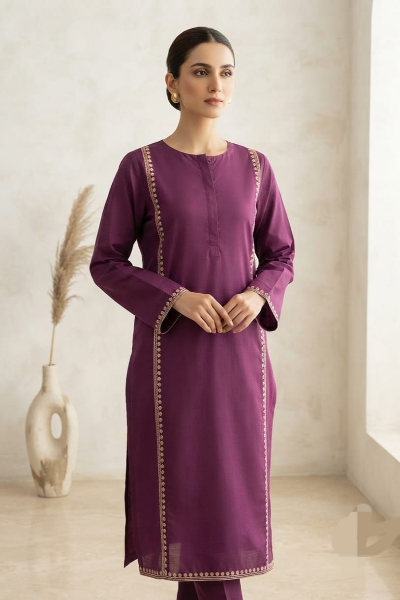 Zellbury Stitched Embroidered Lawn Shirt