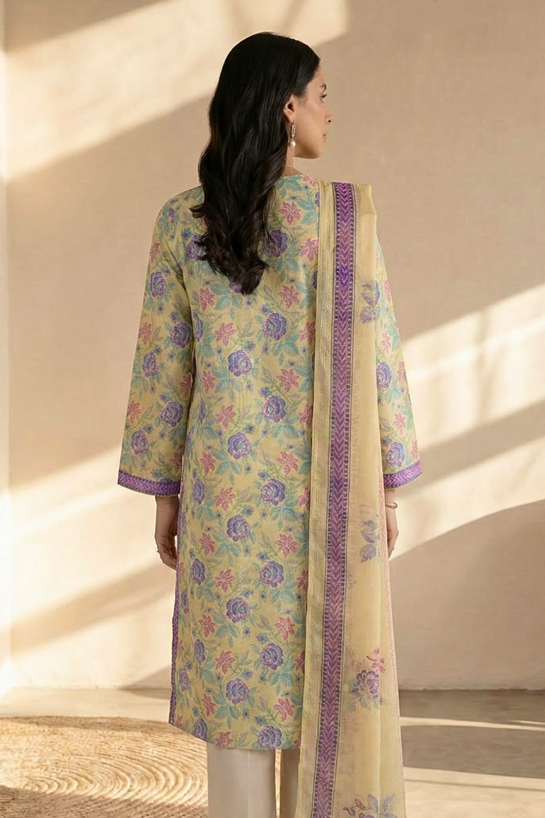 Zellbury Stitched Printed Lawn Shirt