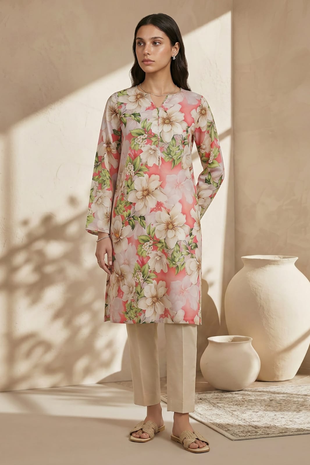 Zellbury Stitched Printed Lawn Shirt