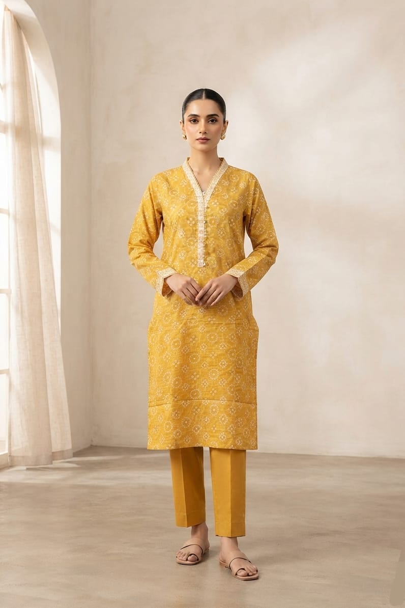 Zellbury Stitched Printed Lawn Shirt