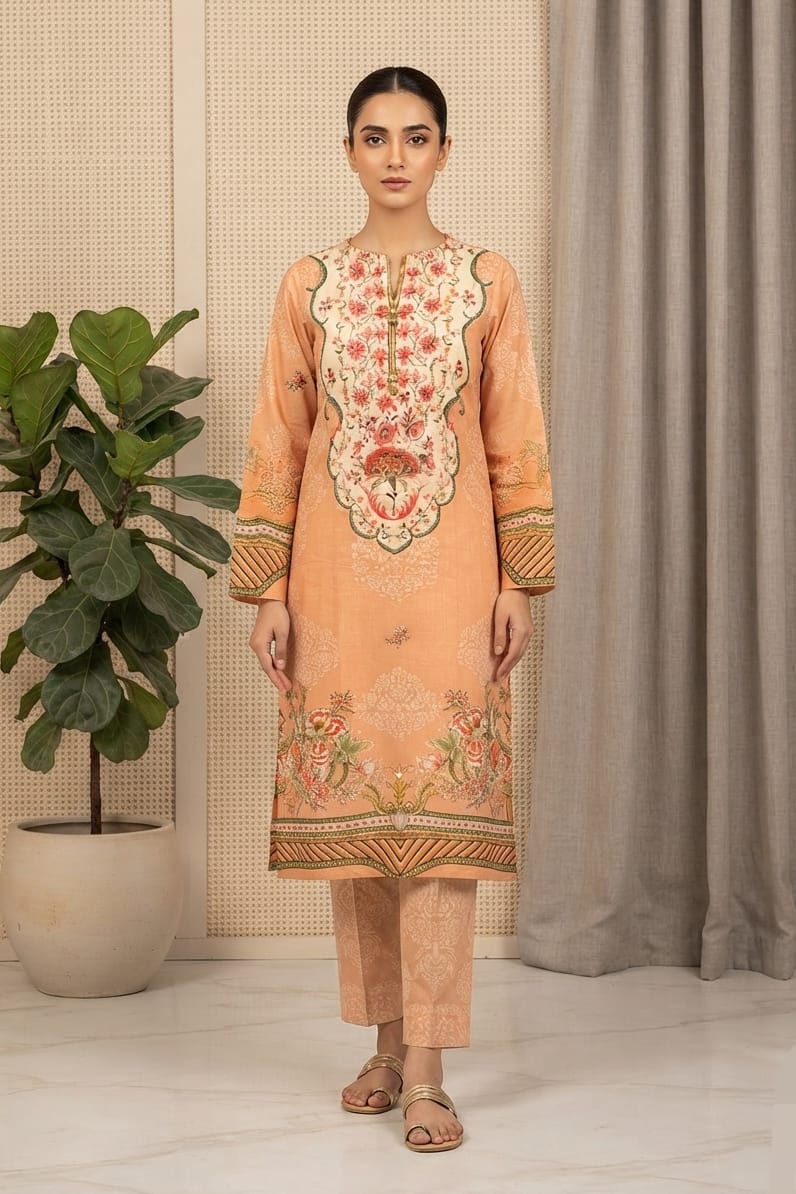 Zellbury Stitched Printed Lawn Shirt