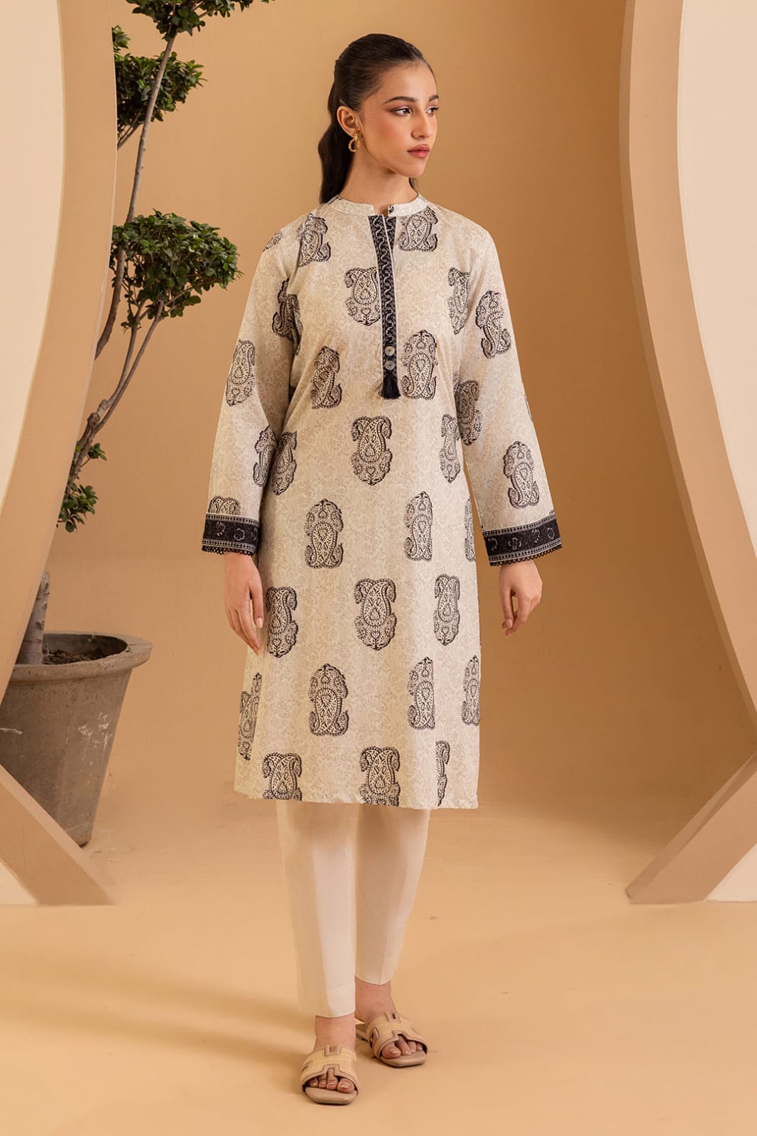Zellbury Stitched Printed Lawn Shirt