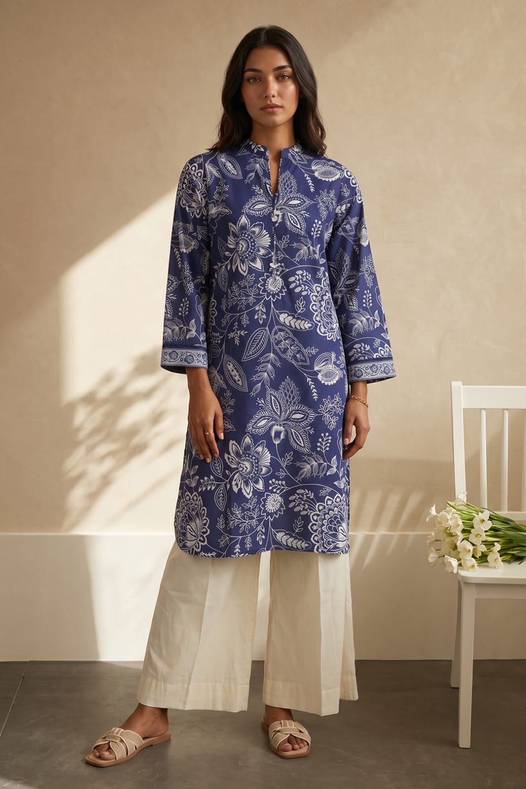 Zellbury Stitched Printed Lawn Shirt