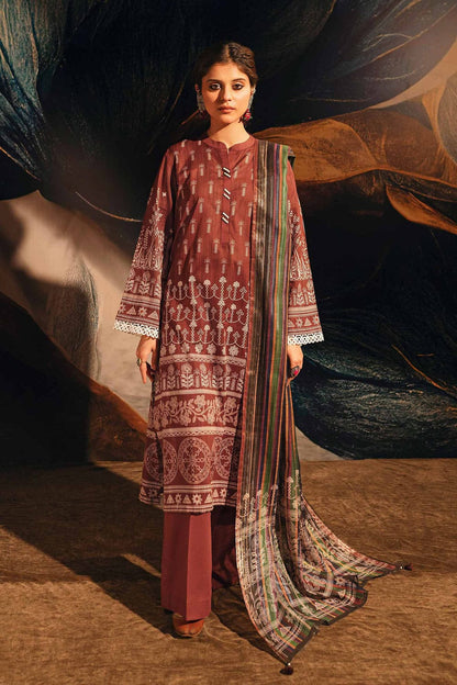 Nishat Unstitched Printed Lawn 3pc