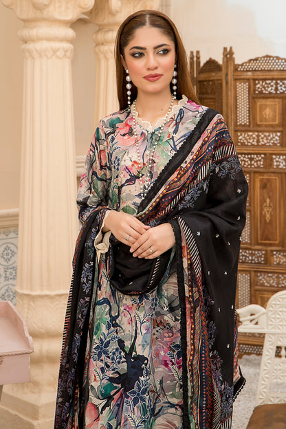 Jacquard Printed Lawn Unstitched 3pc