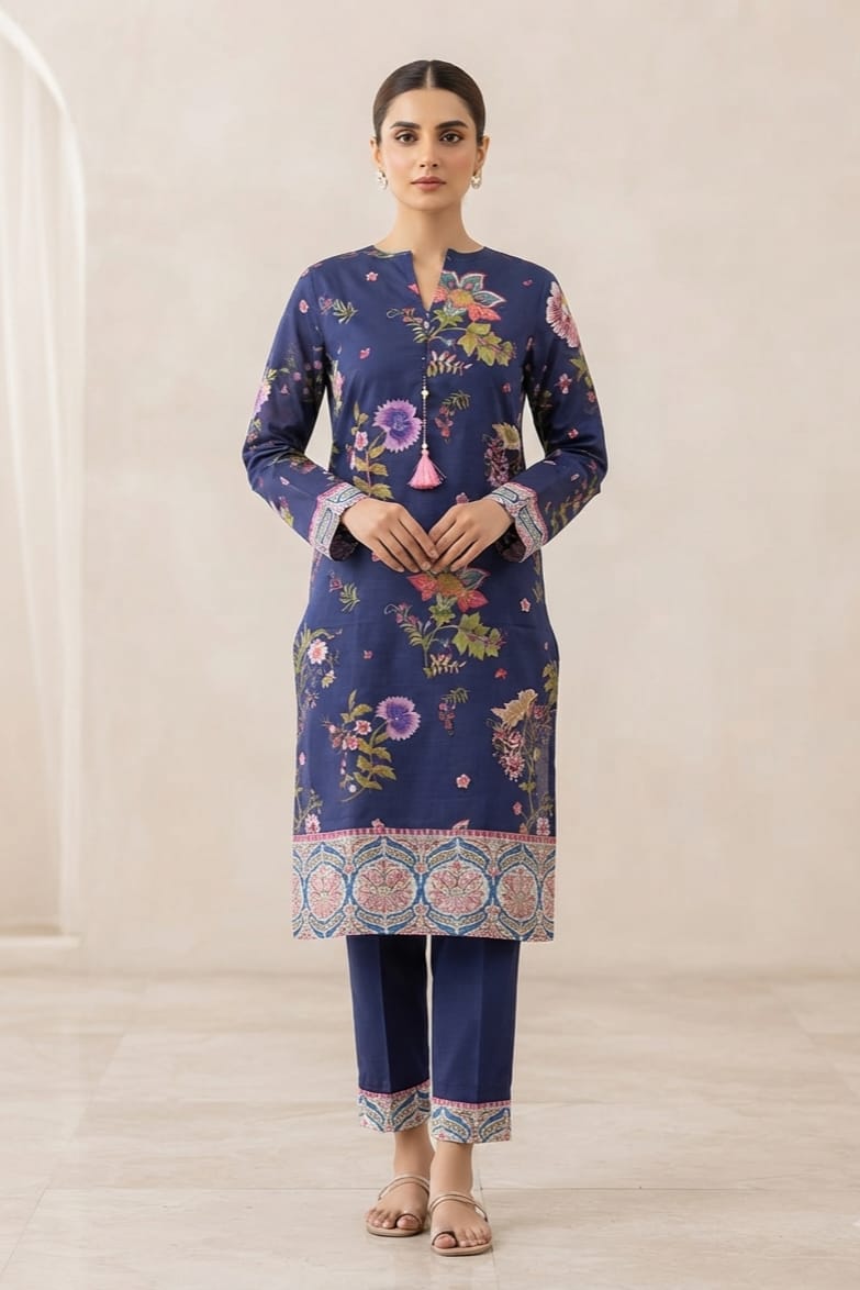 Zellbury Stitched Printed Lawn Shirt