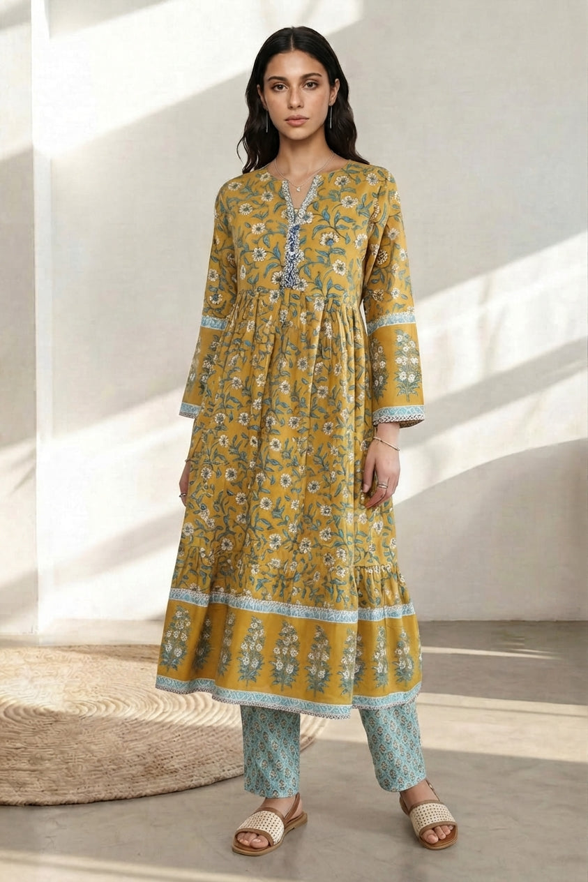 Zellbury Stitched Printed Lawn Shirt
