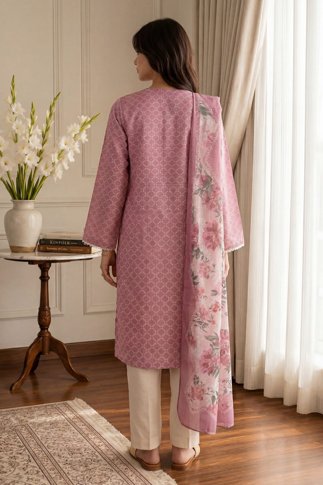 Zellbury Stitched Embroidered Lawn SD 2pc