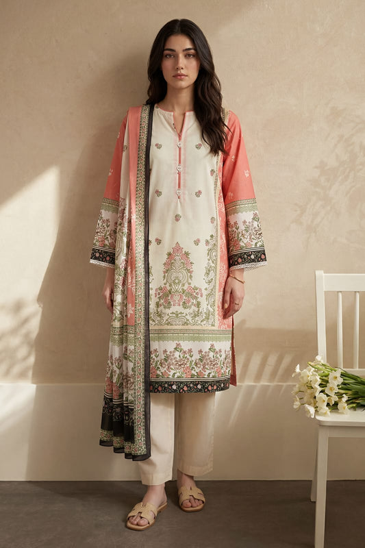 Zellbury Stitched Printed Lawn SD 2pc