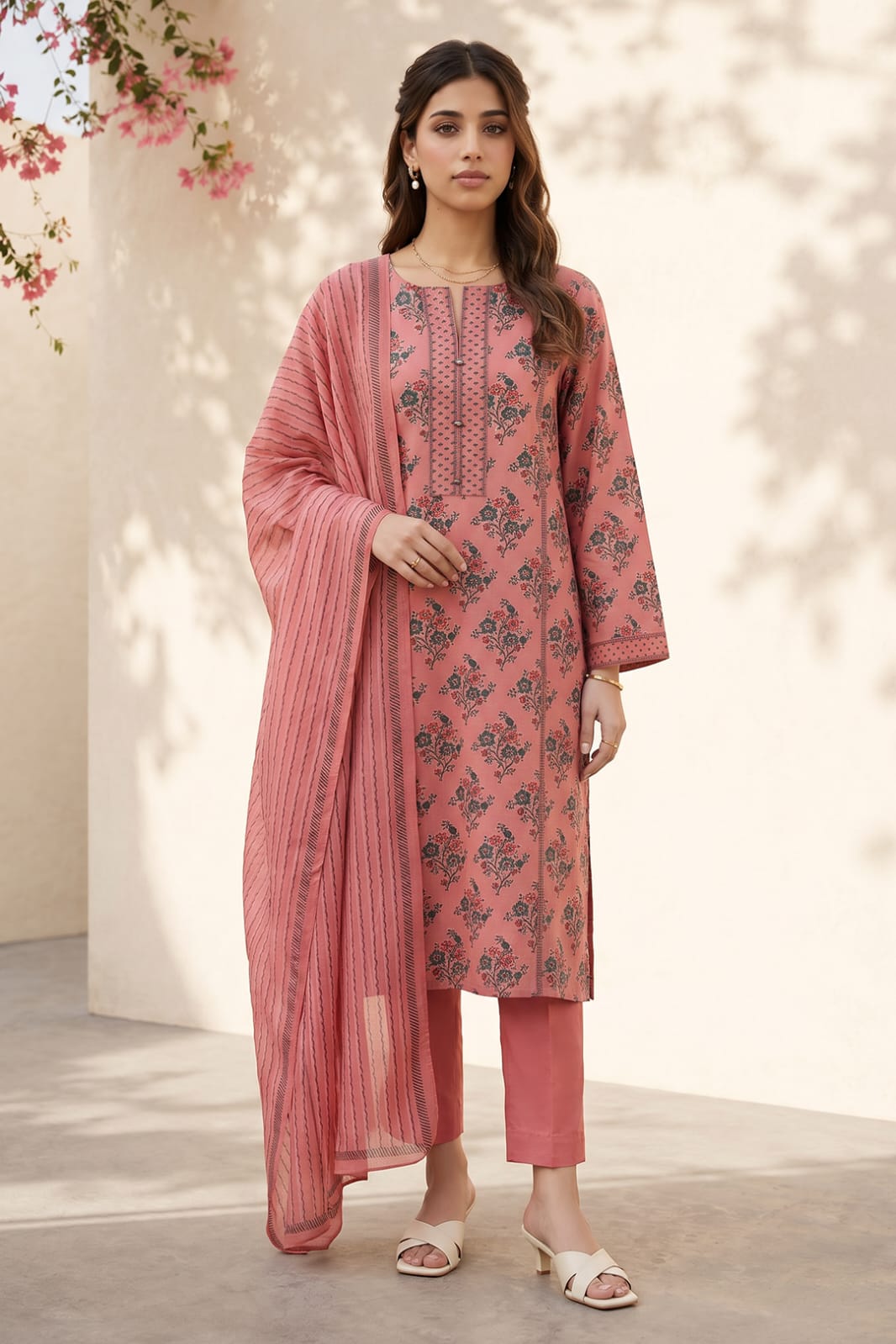 Zellbury Stitched Printed Lawn 3pc