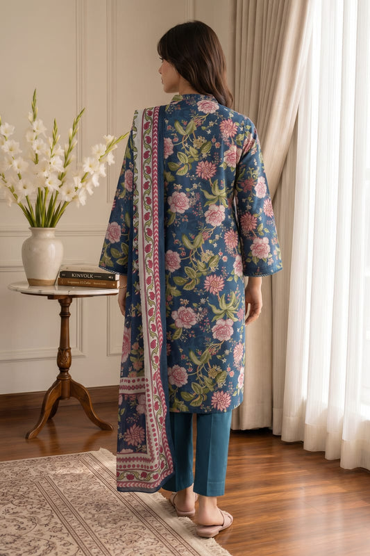 Zellbury Stitched Printed Lawn 3pc