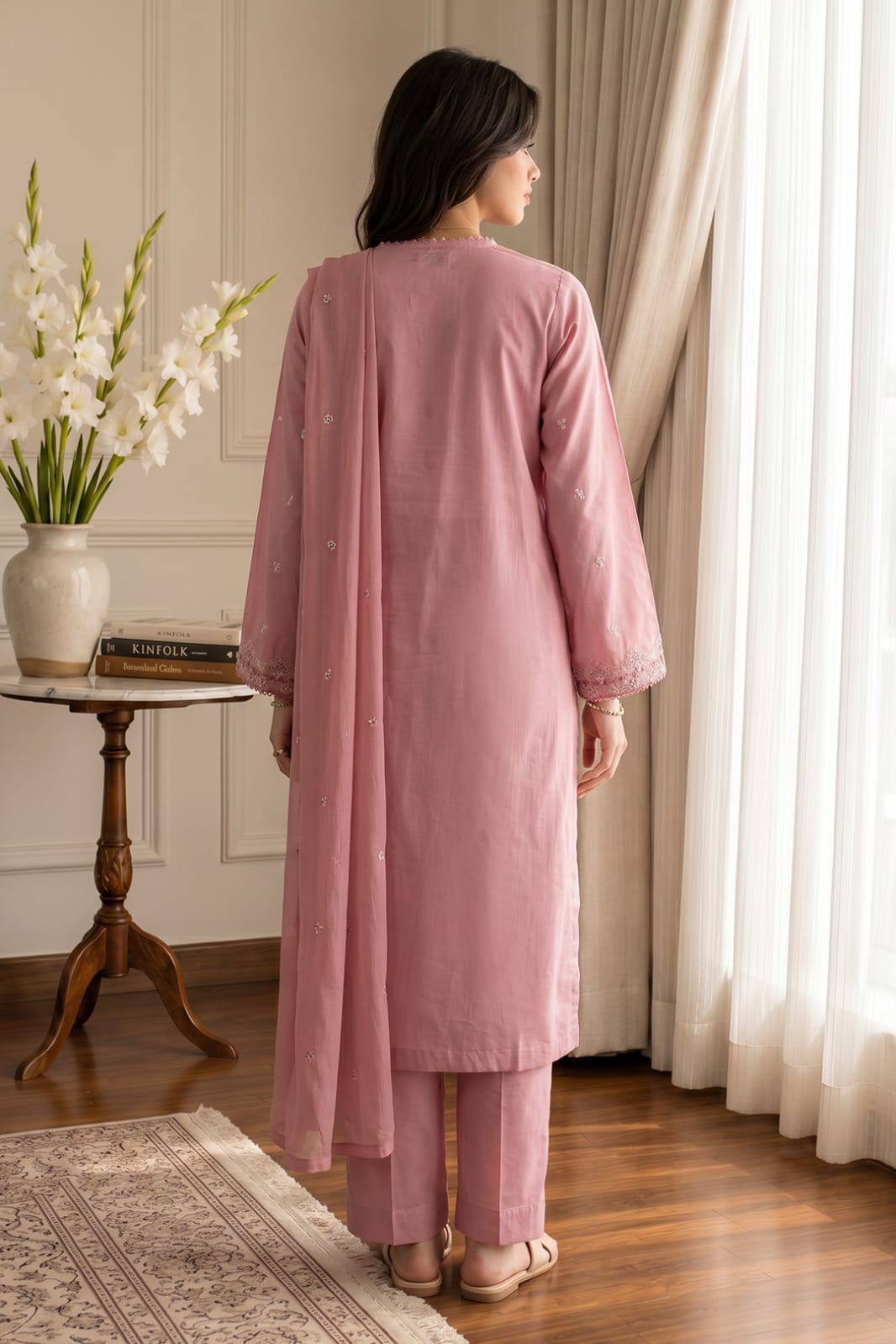 Zellbury Stitched Embroidered Lawn 3pc