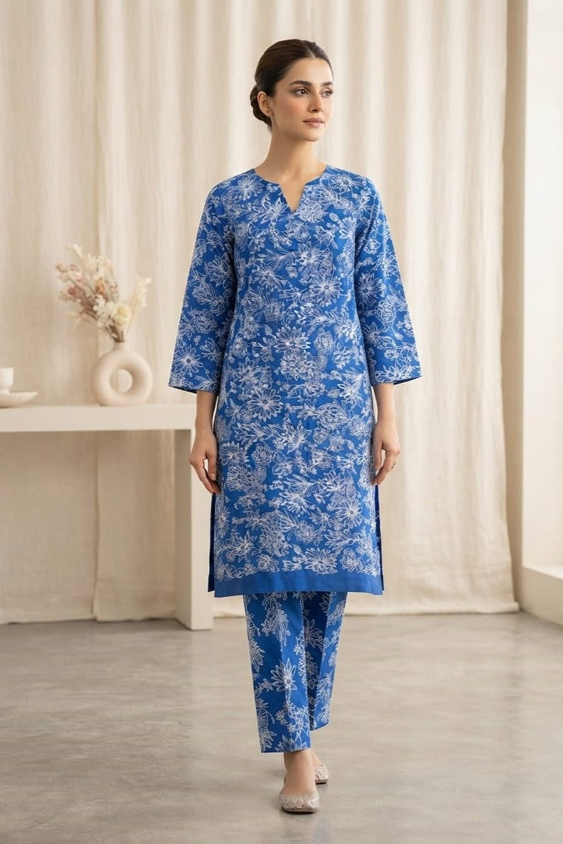 Designer Unstitched Embroidered ST Lawn 2pc
