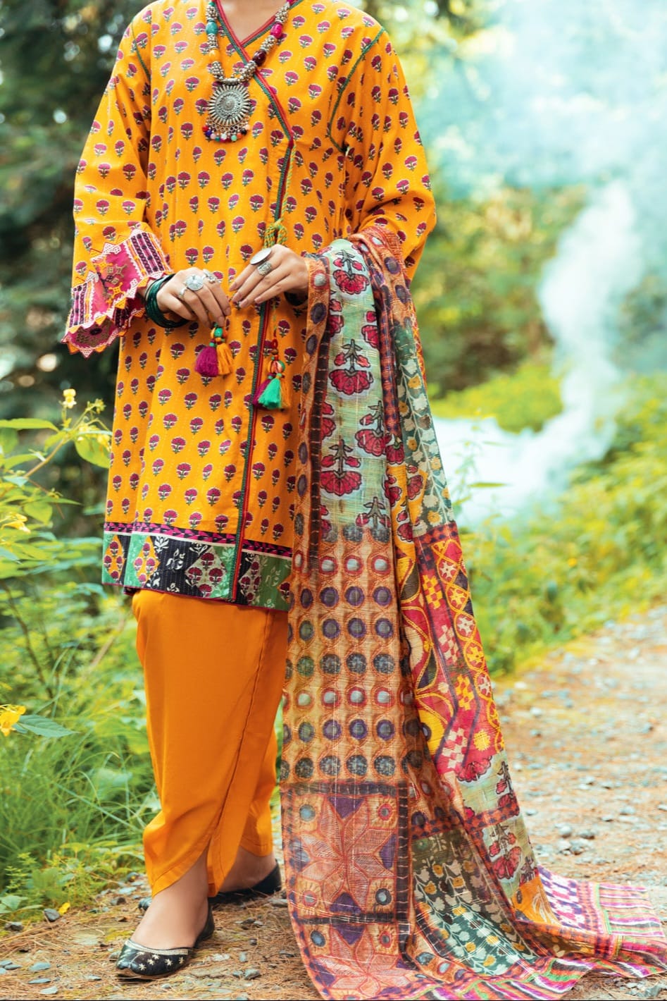 Almirah Unstitched Ladie's 3pc