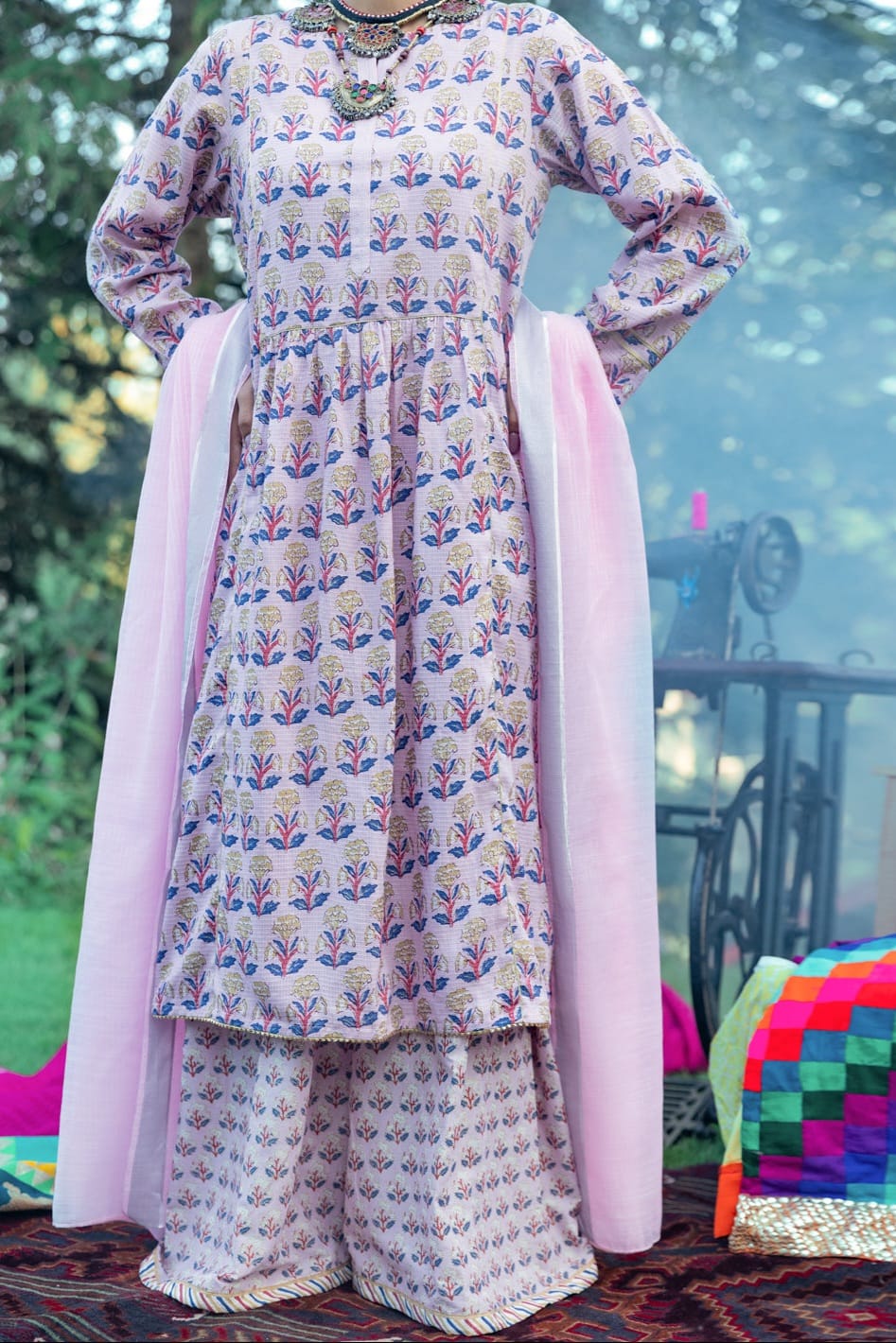 Almirah Unstitched Ladie's 3pc