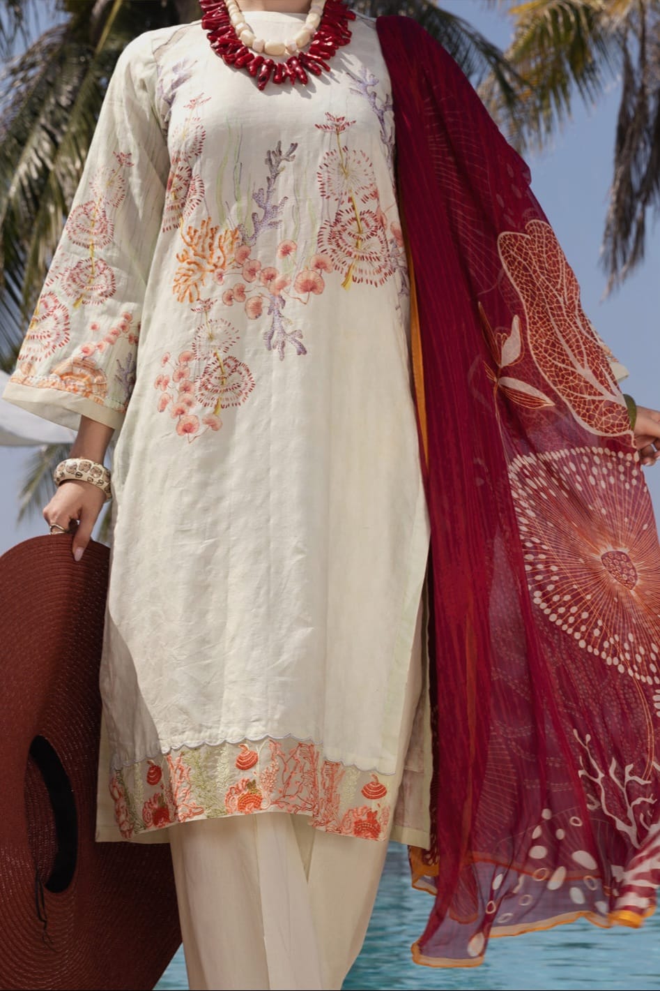 Almirah Stitched Ladie's Premiuim 3pc