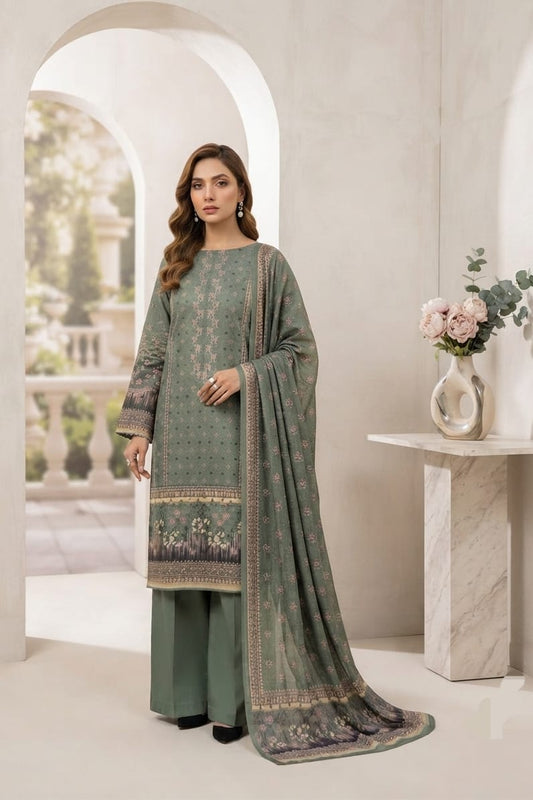 La Reine Unstitched Printed Lawn 3pc