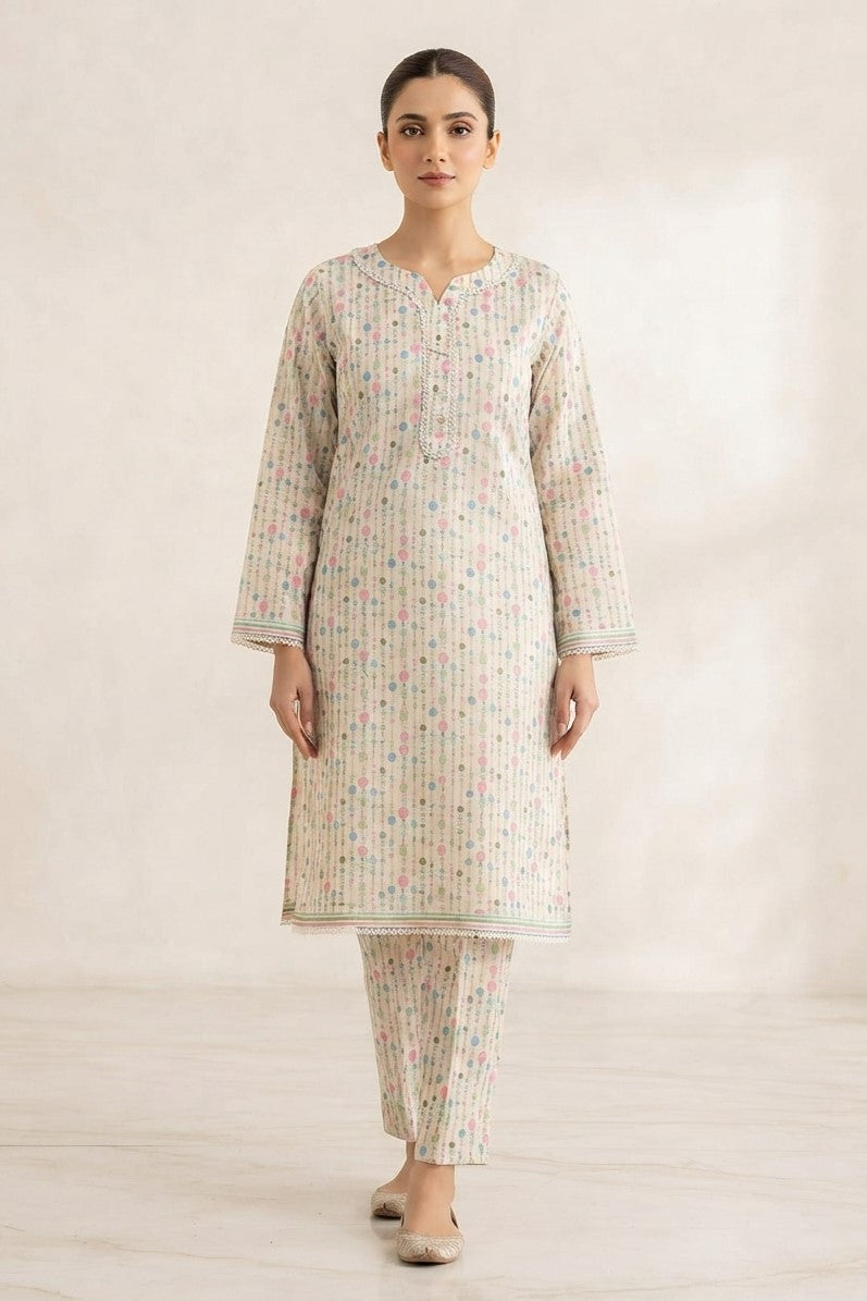 La Reine Stitched Printed ST 2pc
