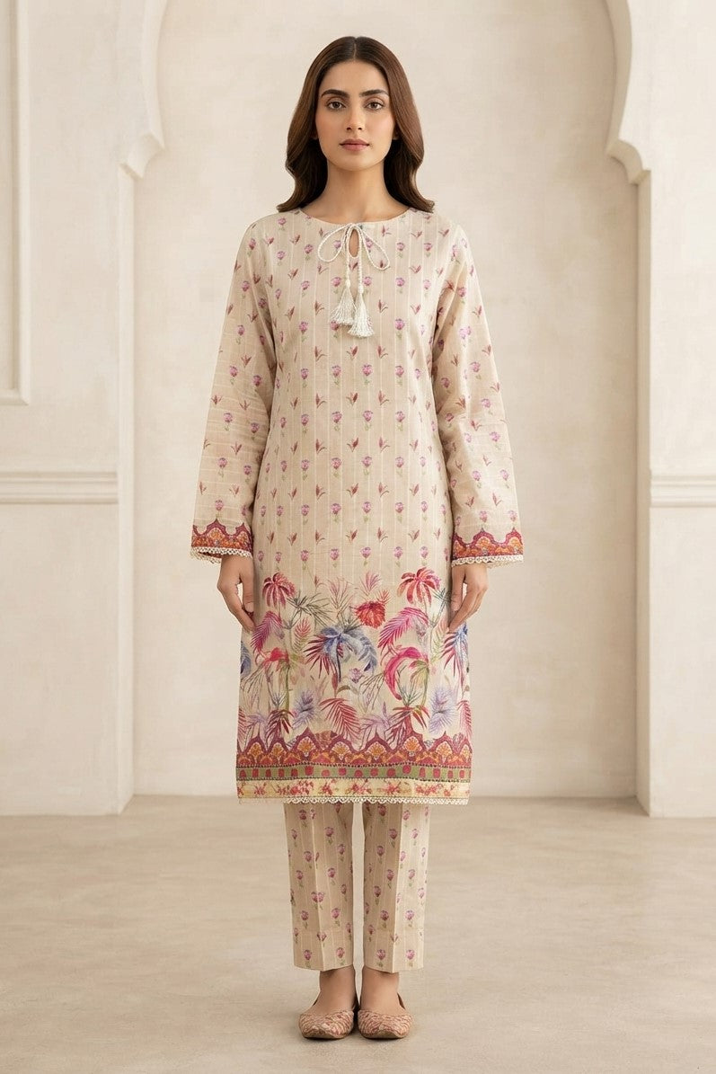 La Reine Stitched Printed ST 2pc