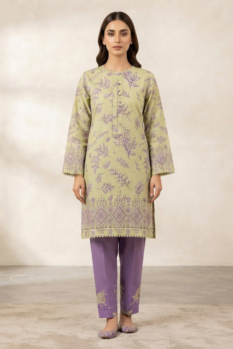La Reine Stitched Printed ST 2pc