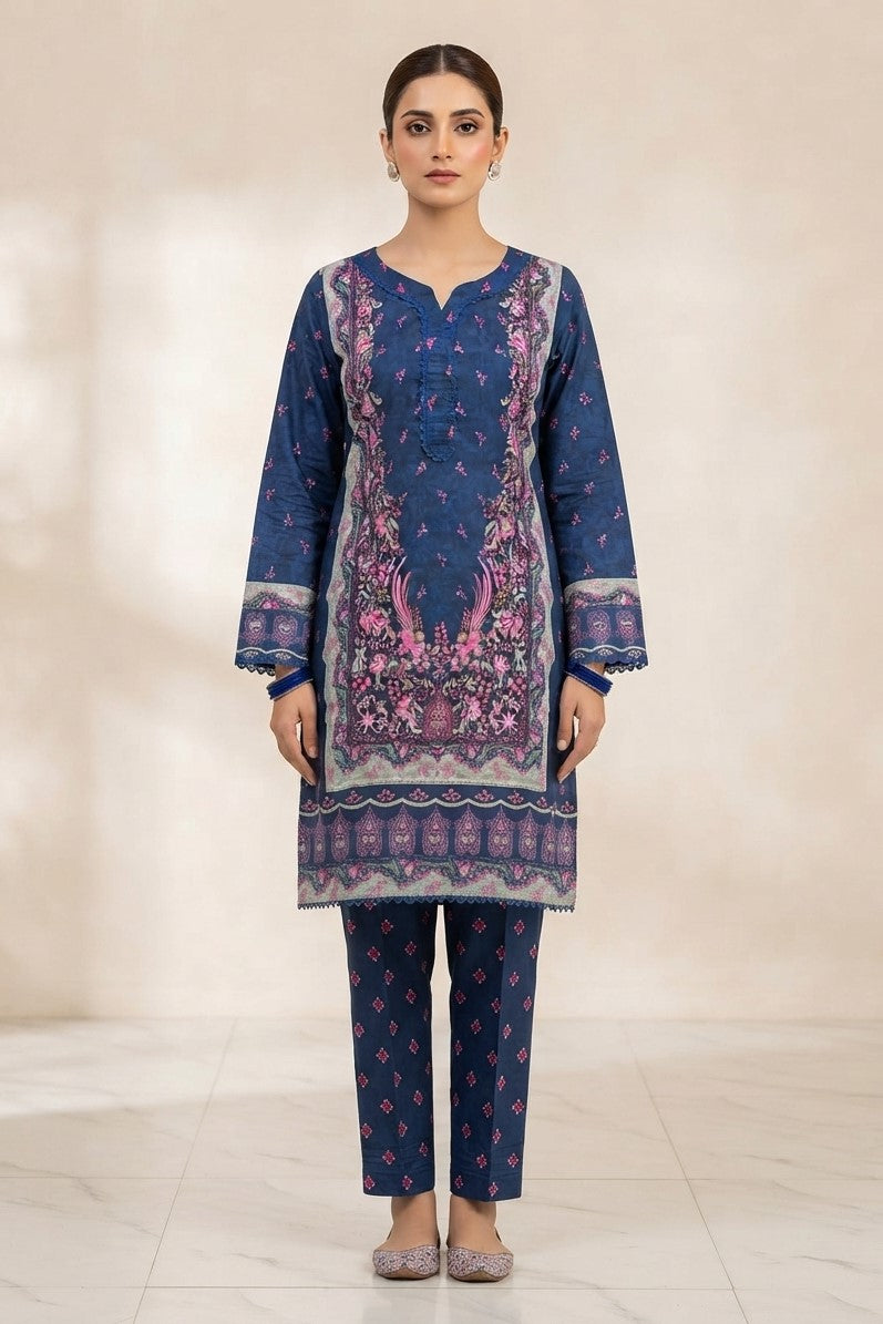 La Reine Stitched Printed ST 2pc