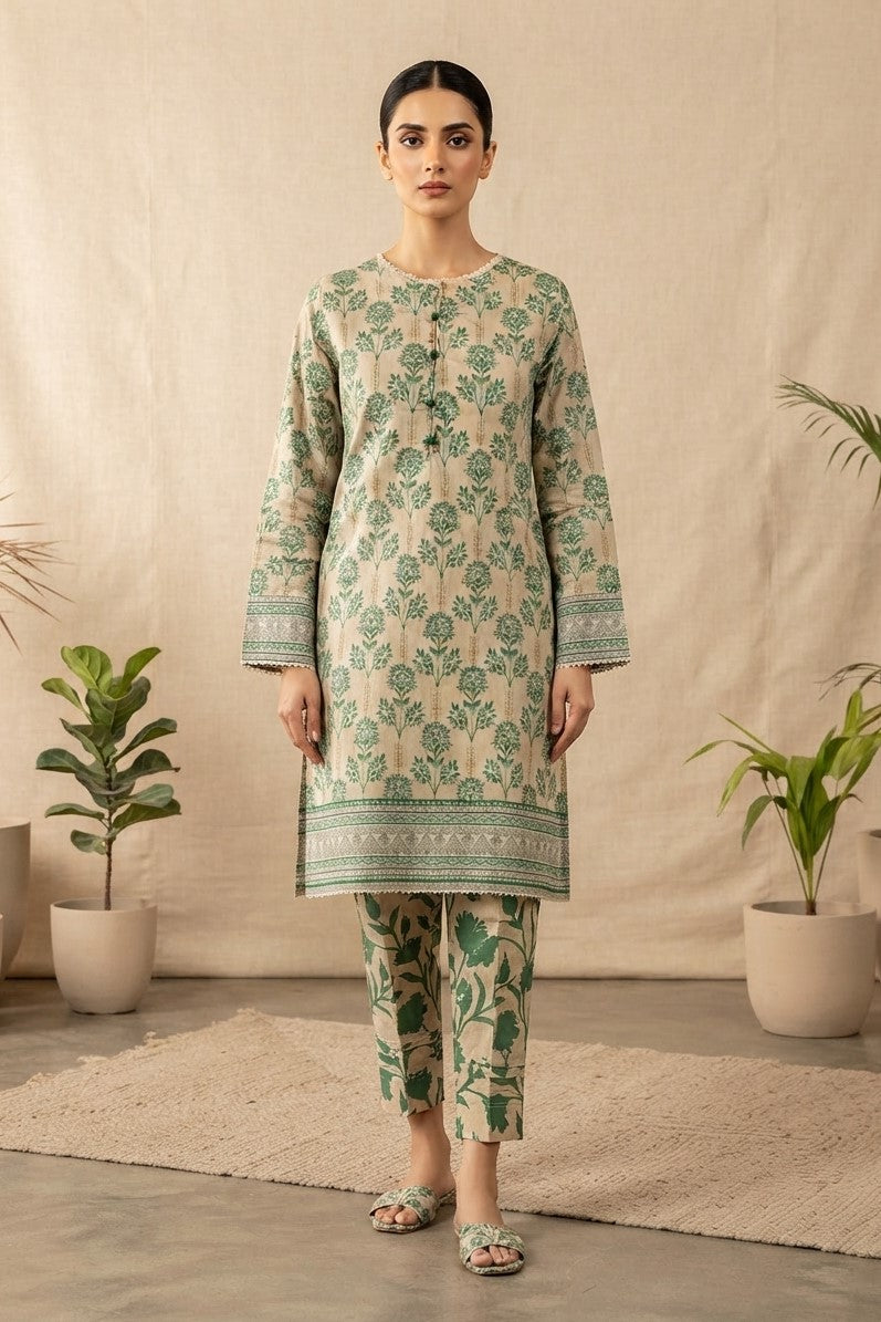 La Reine Stitched Printed ST 2pc